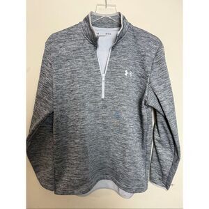 Under Armour 1357145 Gray ¼ Zip Pullover Sweater Fleece Size M Athletic Training